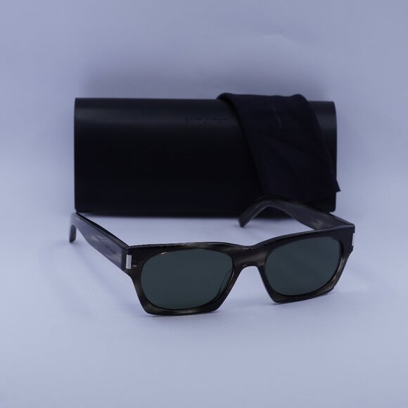 Saint Laurent SL402 017 Square Sunglasses - Havana/Grey main image 11
